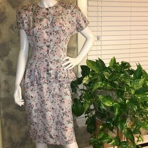 VINTAGE 90’s Like New Christina Grant Peplum Dress Size Small 4/6?